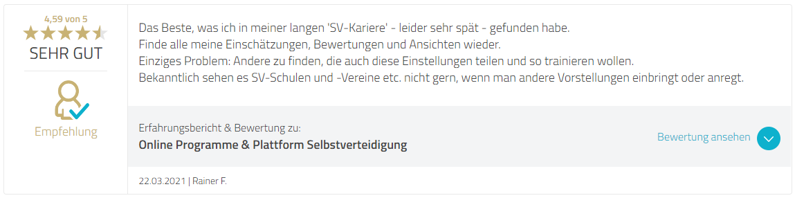 Bewertung Strongline Academy Bewertung Strongline Academy