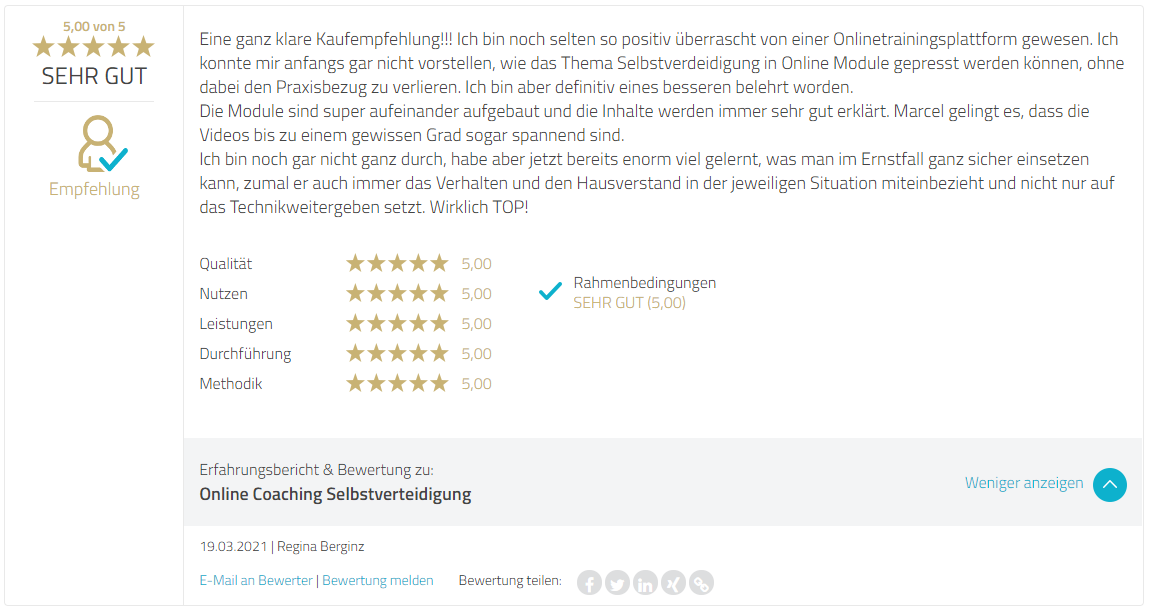 Bewertung Marcel descy Selbstverteidigung Bewertung Marcel descy Selbstverteidigung