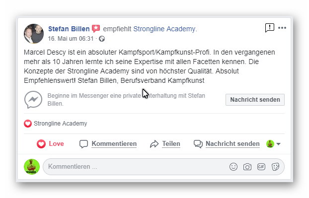 FB Bewertung Stefan Billen