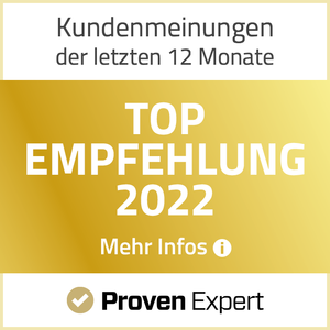 Top Empfehlung 2022 Proven Expert